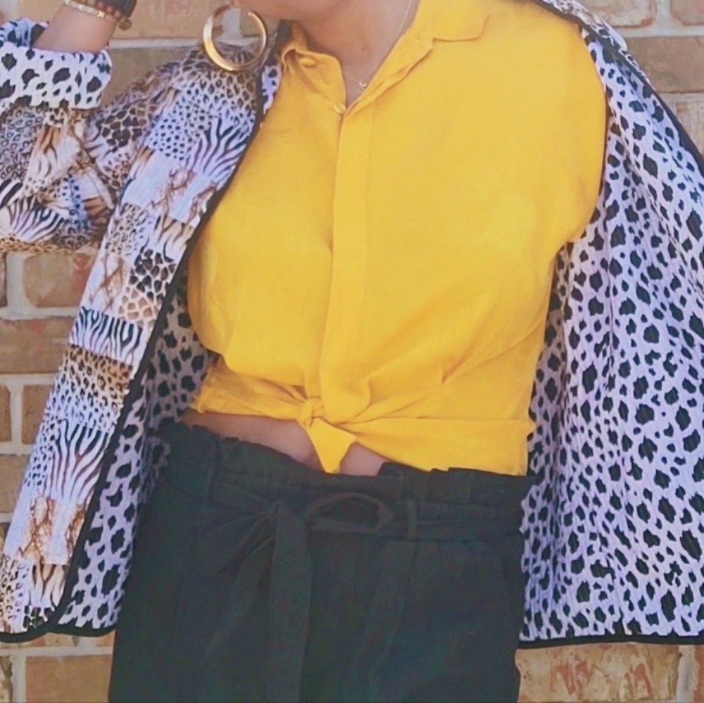 🎉3 for $25🎉 Animal Print Christopher & Banks Jacket, Sz. 12